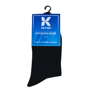 plain socks black